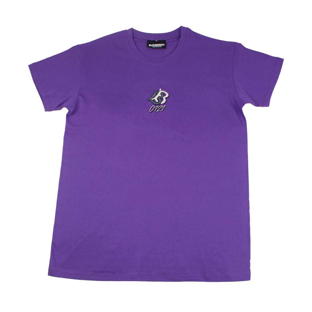 Organic Cotton T-Shirt Purple BB 0121 Logo