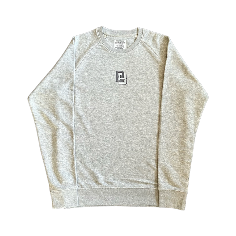 BB logo Organic Cotton Blend Jumper Grey