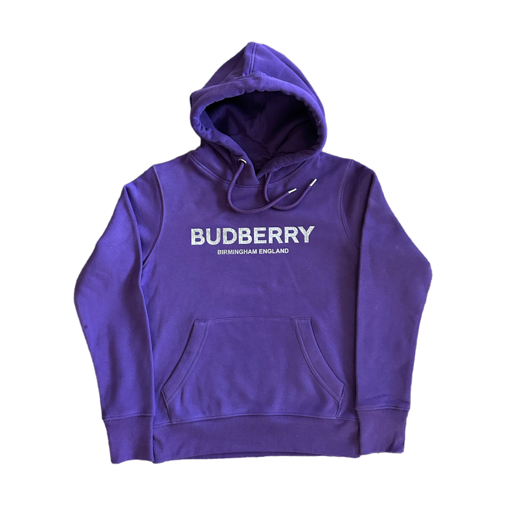 Womens Organic Cotton blend Hoodie Purple