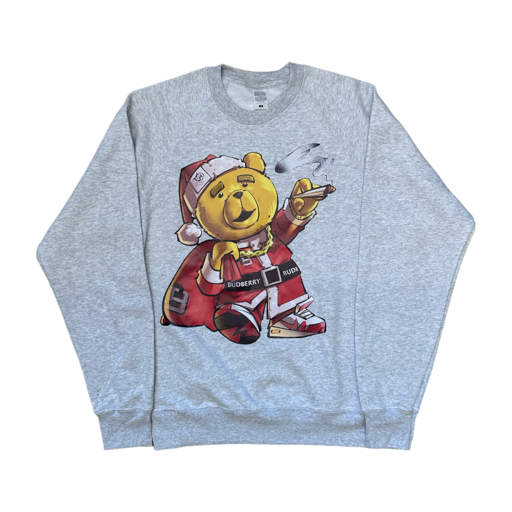 BB Ted Santa Jumper Grey