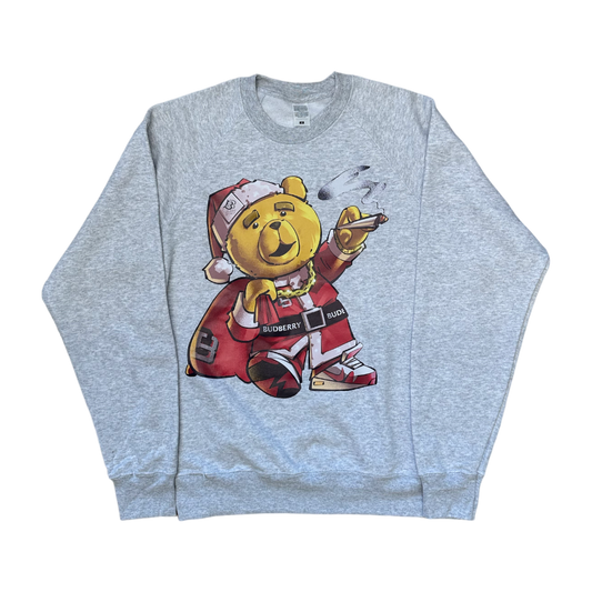 BB Ted Santa Jumper Grey