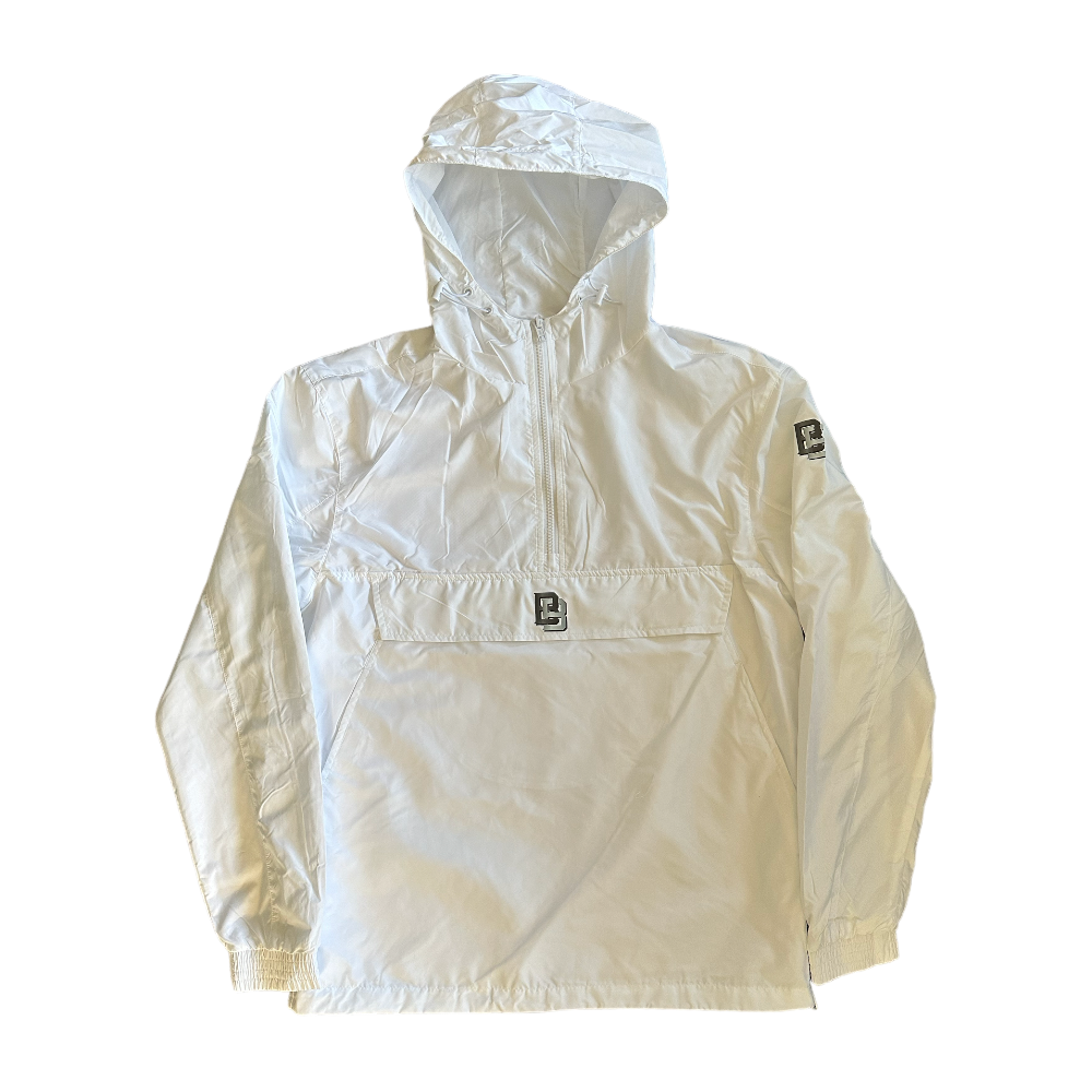 BB logo Hooded Pullover Jacket White