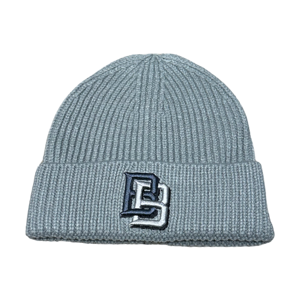 BB Logo 3D Embroidered Beanie Grey