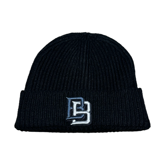 BB Logo 3D Embroidered Beanie Black