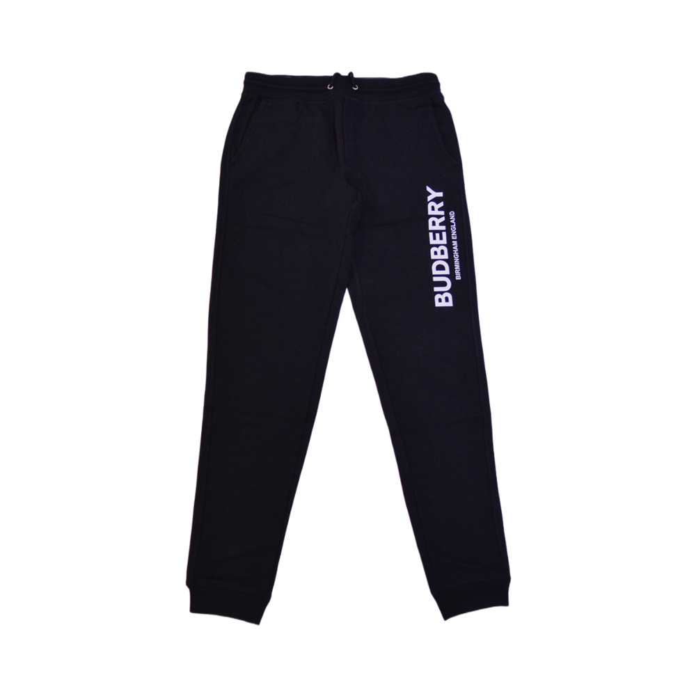 Organic Cotton Blend Joggers Black