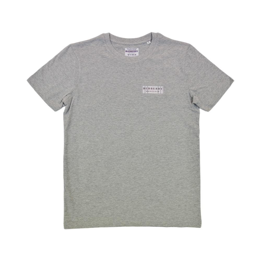 Organic Cotton T-Shirt Back Print Grey