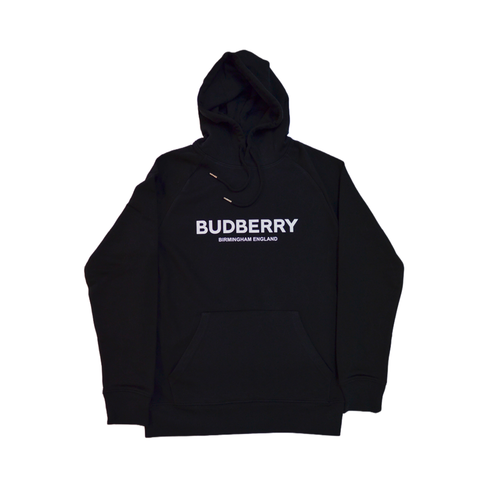 Organic Cotton Blend Hoodie Black