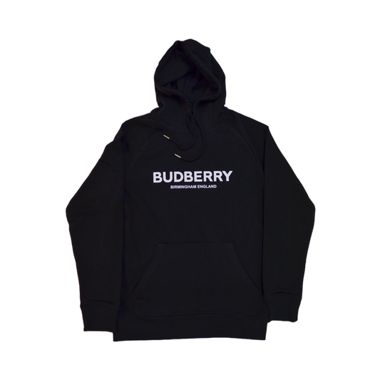 Organic Cotton Blend Hoodie Black